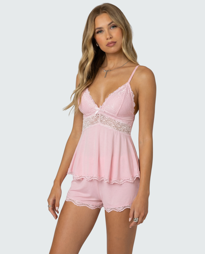 Midnight Kiss Lace Set