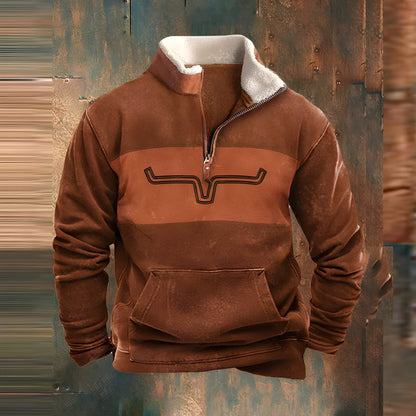 Bran Vintage Men's Zip-Up Sweater