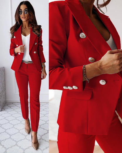 Lois | Women’s Double-Breasted Blazer Set
