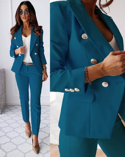Lois | Women’s Double-Breasted Blazer Set