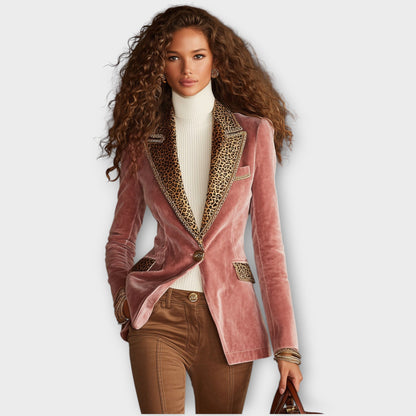 Aveline Velvet Statement Blazer