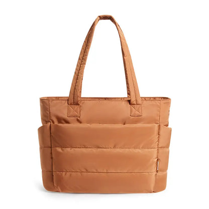 NADINE™ - Puffy Bubble Tote Bag for Women Quilted Laptop Shoulder Handbag