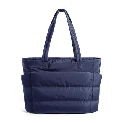 NADINE™ - Puffy Bubble Tote Bag for Women Quilted Laptop Shoulder Handbag