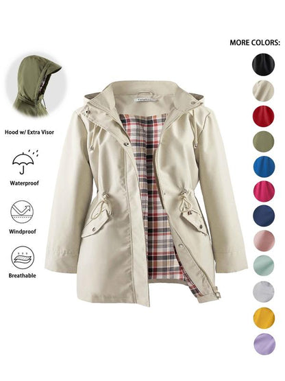 DENA™ - Lightweight Hooded Trench Coat for Casual Outings