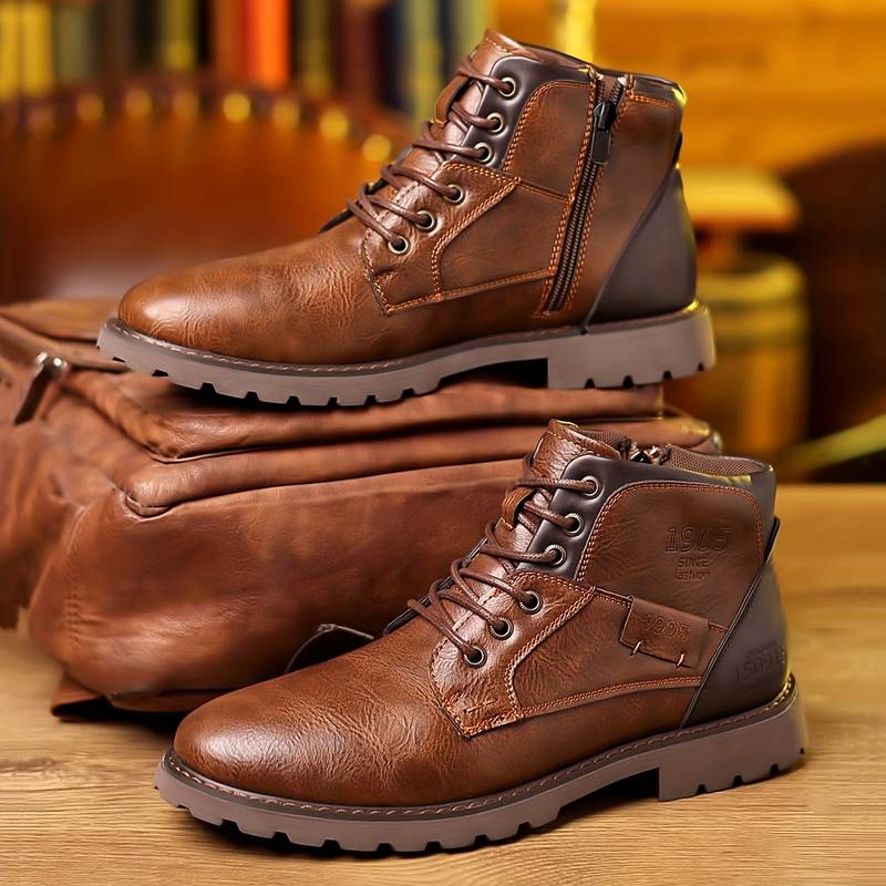 RoyalStride Men's Pure Leather Boots