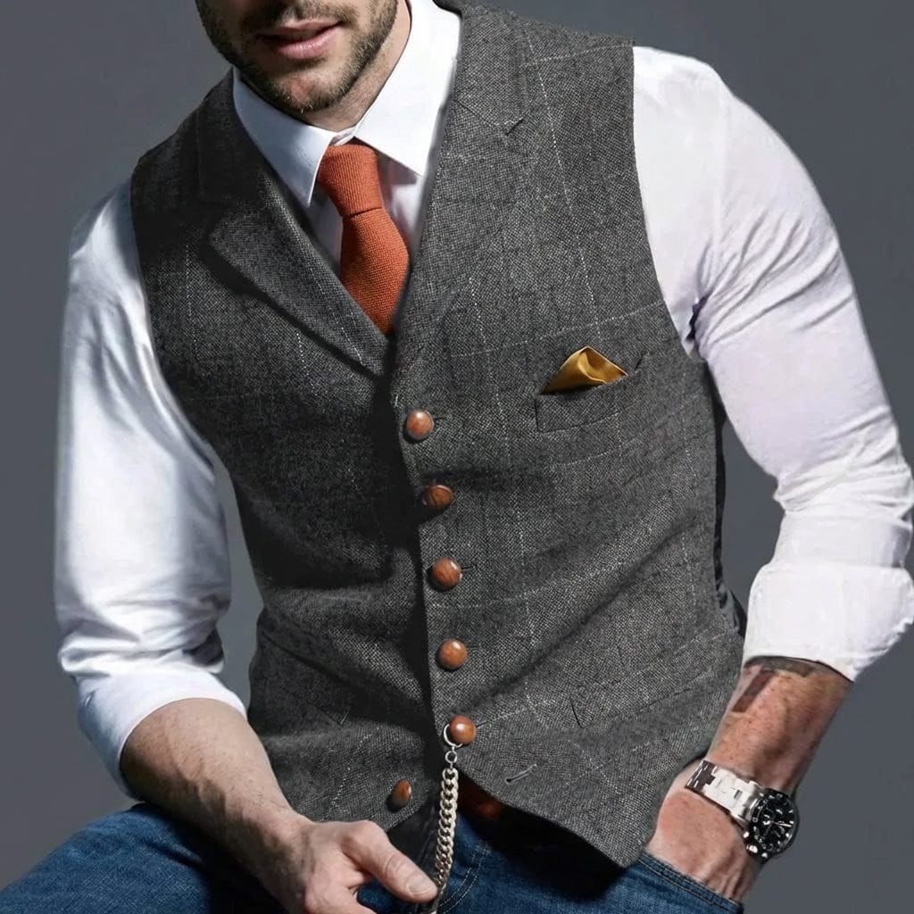 Rowan Heritage Check Waistcoat