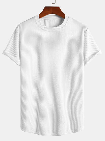 Massimo Ribbed Muscle Fit T-Shirt