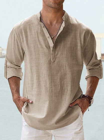EVANDER BREATHABLE LINEN SHIRT