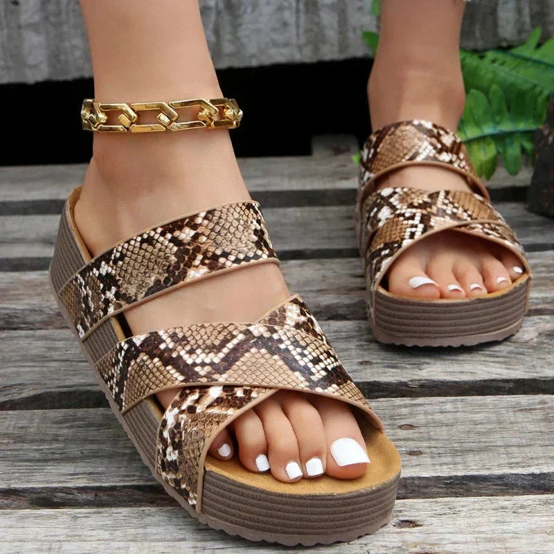 Elena Orthopedic Leather Comfort Sandals