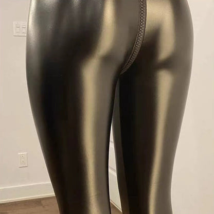 Camila™ | Matte Leather Trousers