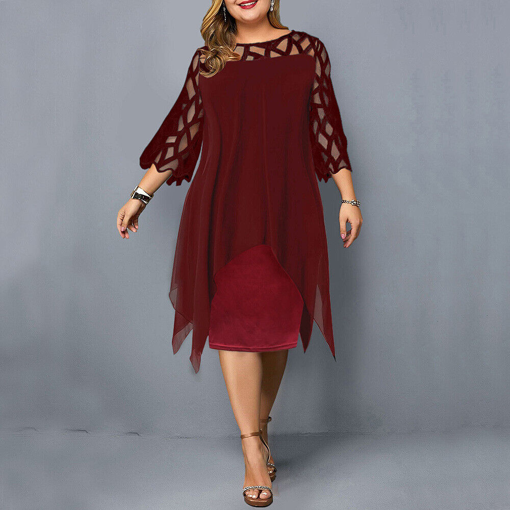 Kirsty | Chic Plus Size Midi Dress For Modern Women