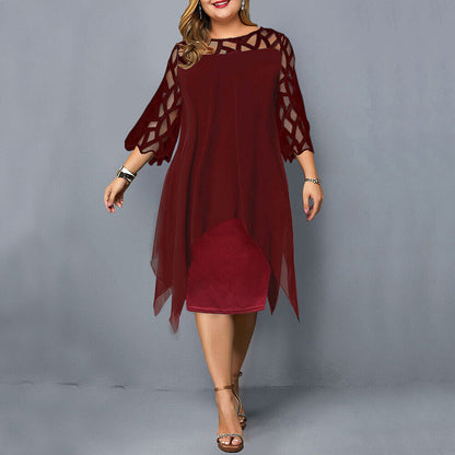 Kirsty | Chic Plus Size Midi Dress For Modern Women