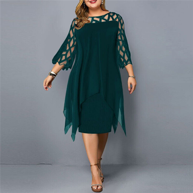 Kirsty | Chic Plus Size Midi Dress For Modern Women