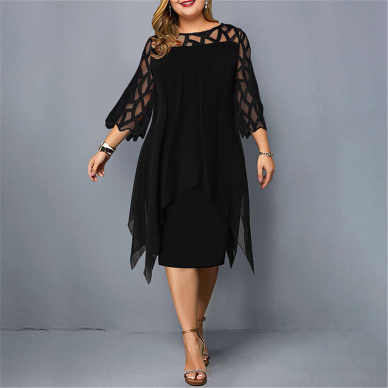 Kirsty | Chic Plus Size Midi Dress For Modern Women