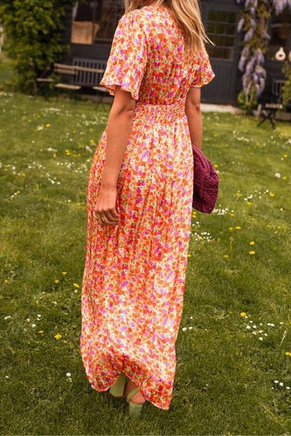 Sandra™ | Elegant Maxi Dress with V Neckline