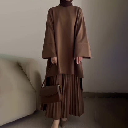 Florance | Elegant two-piece women's set with pleats