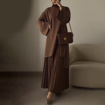 Florance | Elegant two-piece women's set with pleats