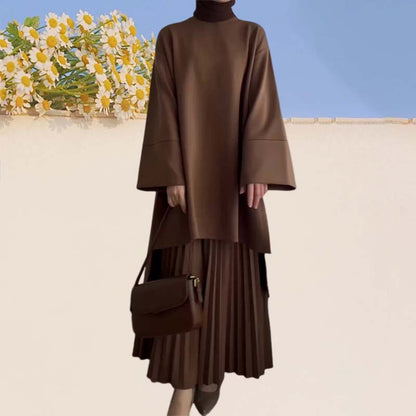 Florance | Elegant two-piece women's set with pleats