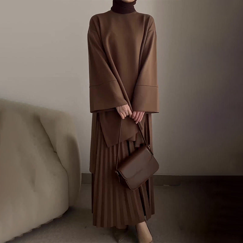 Florance | Elegant two-piece women's set with pleats