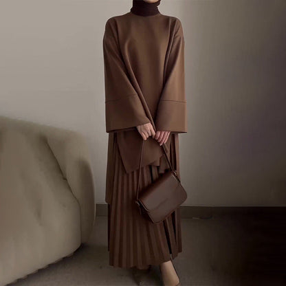 Florance | Elegant two-piece women's set with pleats