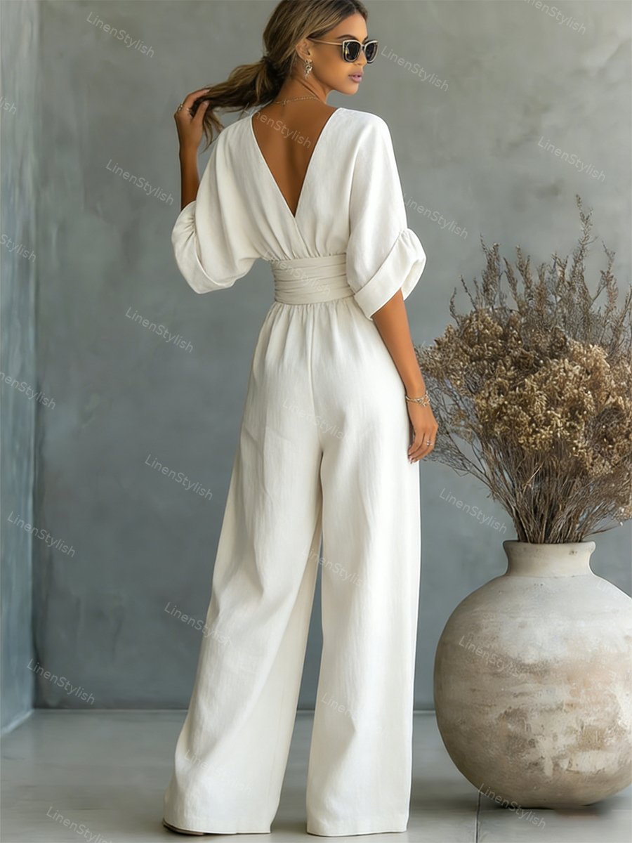 Elira Essential V-Neck Jumpsuit